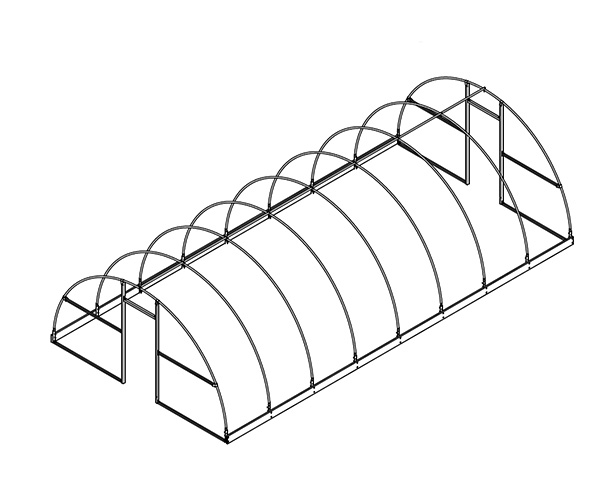 16' x 96' ProGreen Plus RoundHouse Complete Kit - Complete Kits